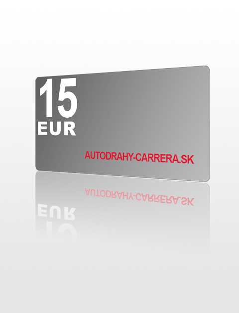 15 EUR poukážka do autodrahy-carrera.sk