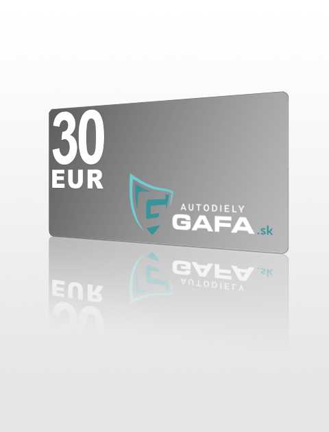 30 EUR Poukážka do Autodiely Gafa