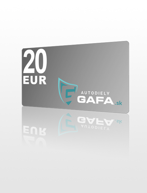 20 EUR Poukážka do Autodiely Gafa