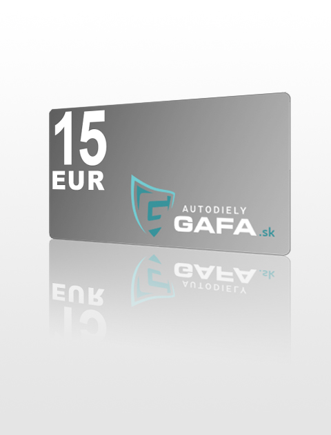 15 EUR Poukážka do Autodiely Gafa